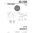 SONY XS-L1535 Owner's Manual cover photo