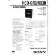 SONY MHCRX30 Service Manual cover photo