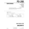 SONY PSLX66 Service Manual cover photo