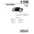 SONY D-5500 Service Manual cover photo