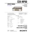 SONY CDXMP80 Service Manual cover photo