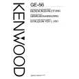 KENWOOD GE56 Owner's Manual cover photo