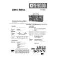 SONY CFS9000 Service Manual cover photo
