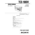 SONY MTTCS100162 Service Manual cover photo