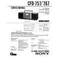 SONY CFD-757 Service Manual cover photo