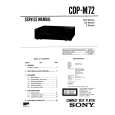 SONY CDPM72 Service Manual cover photo