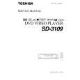 TOSHIBA SD3109 Service Manual cover photo