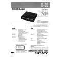 SONY D66 Service Manual cover photo