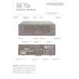 KENWOOD GE722 Service Manual cover photo