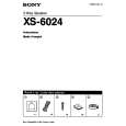 SONY XS-6024 Owner's Manual cover photo