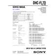 SONY DHCFL7D Service Manual cover photo