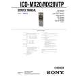 SONY ICDMX20 Service Manual cover photo