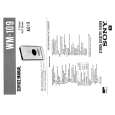 SONY WM109 Service Manual cover photo