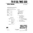 SONY MHC600 Service Manual cover photo