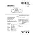 SONY CFS-B11L Service Manual cover photo
