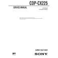 SONY CDPCX225 Service Manual cover photo