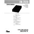 SONY XM2020 Service Manual cover photo