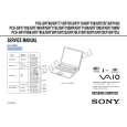 SONY PCGGRT170 Service Manual cover photo