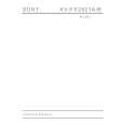 SONY KVFX2921A Service Manual cover photo