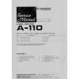 PIONEER A-110 Service Manual cover photo
