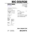 SONY MHCDX50 Service Manual cover photo