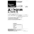 PIONEER A701R/R-G Service Manual cover photo