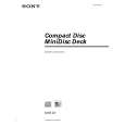 SONY MXDD3 Owner's Manual cover photo