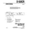 SONY D-550CR Service Manual cover photo