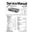 TECHNICS SA250 Service Manual cover photo