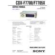 SONY CDXF7705X Service Manual cover photo