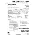 SONY MHCRX110AV Service Manual cover photo