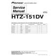 PIONEER HTZ-151DV/GDRXJ Service Manual cover photo