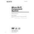 SONY CMTM90DVD Owner's Manual cover photo