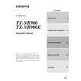 ONKYO TXNR900E Owner's Manual cover photo