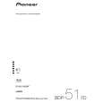PIONEER BDP-51FD/WSXJ5 Owner's Manual cover photo