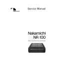 NAKAMICHI NR-100 Service Manual cover photo