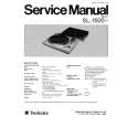 TECHNICS SL1500 Service Manual cover photo