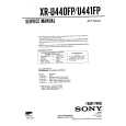 SONY XRU440FP Service Manual cover photo