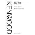 KENWOOD SM-230 Owner's Manual cover photo