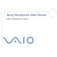 SONY PCG-C1VFK VAIO Owner's Manual cover photo