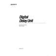 SONY DPSD7 Owner's Manual cover photo