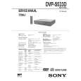 SONY DVPS533D Service Manual cover photo