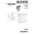 SONY ICD57 Service Manual cover photo