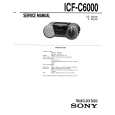 SONY ICF-C6000 Service Manual cover photo