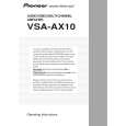 PIONEER VSA-AX10 Owner's Manual cover photo