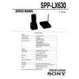 SONY SPPLX630 Service Manual cover photo