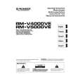 PIONEER RM-V5000VE Owner's Manual cover photo