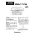 PIONEER PD7050 Owner's Manual cover photo