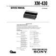 SONY XM430 Service Manual cover photo