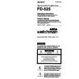 SONY FD-525 Owner's Manual cover photo